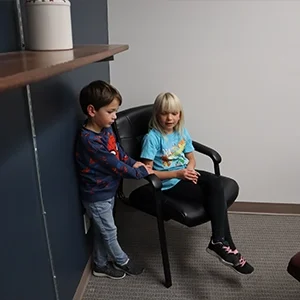 Chiropractic Basehor KS Kids In Adjustment Room